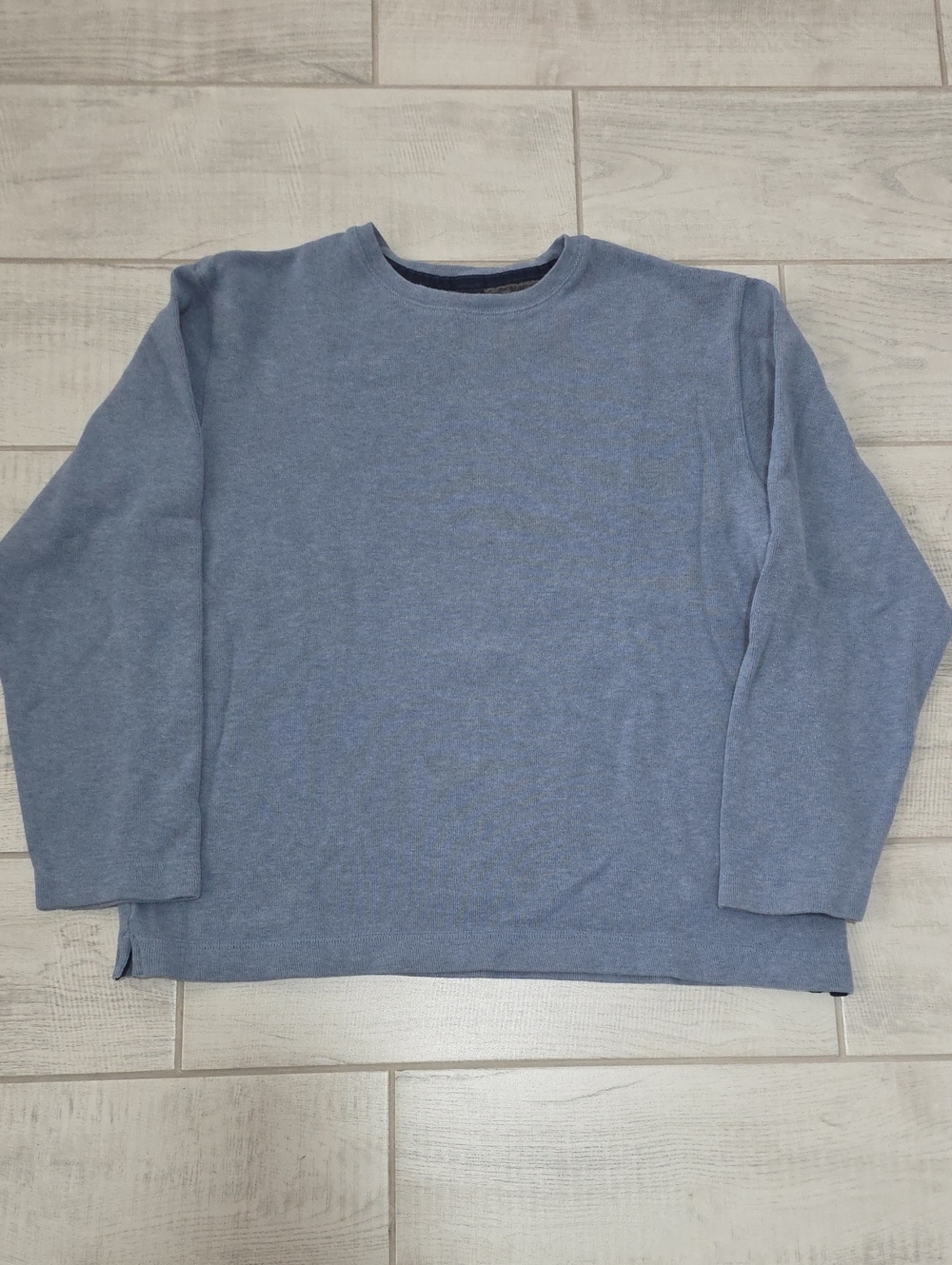 Gap Sweater Men's Size XL Pullover Blue Long Sleeve Crew Neck Cotton Sweater